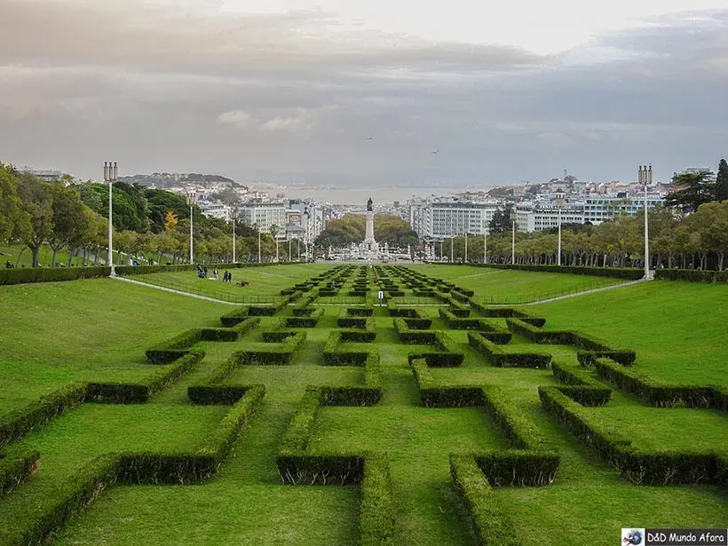 Parque Eduardo VII em Lisboa, Portugal