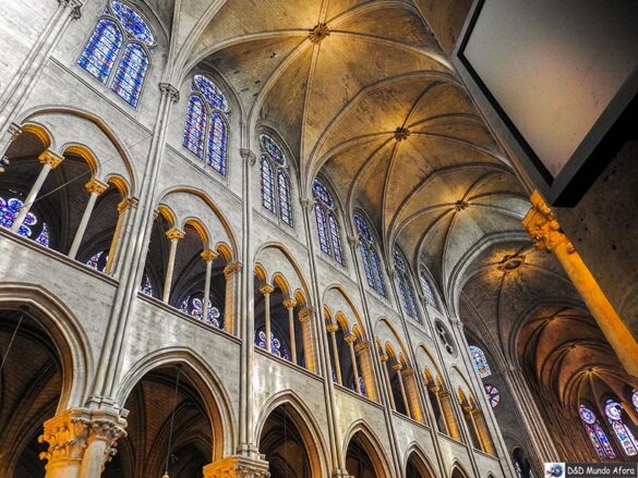 Detalhes do interior da catedral