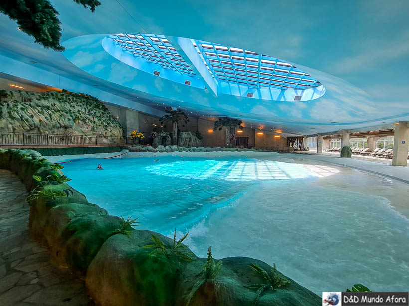 Outro ângulo da piscina de ondas