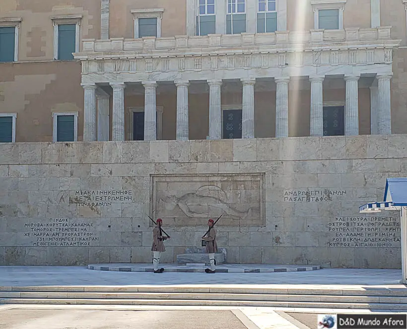 Troca da guarda em Atenas - viagem Atenas