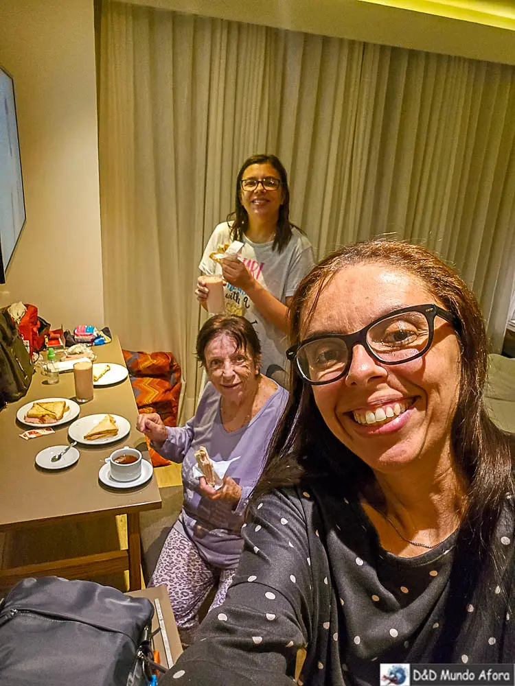 Lanche no primeiro dia em Gramado