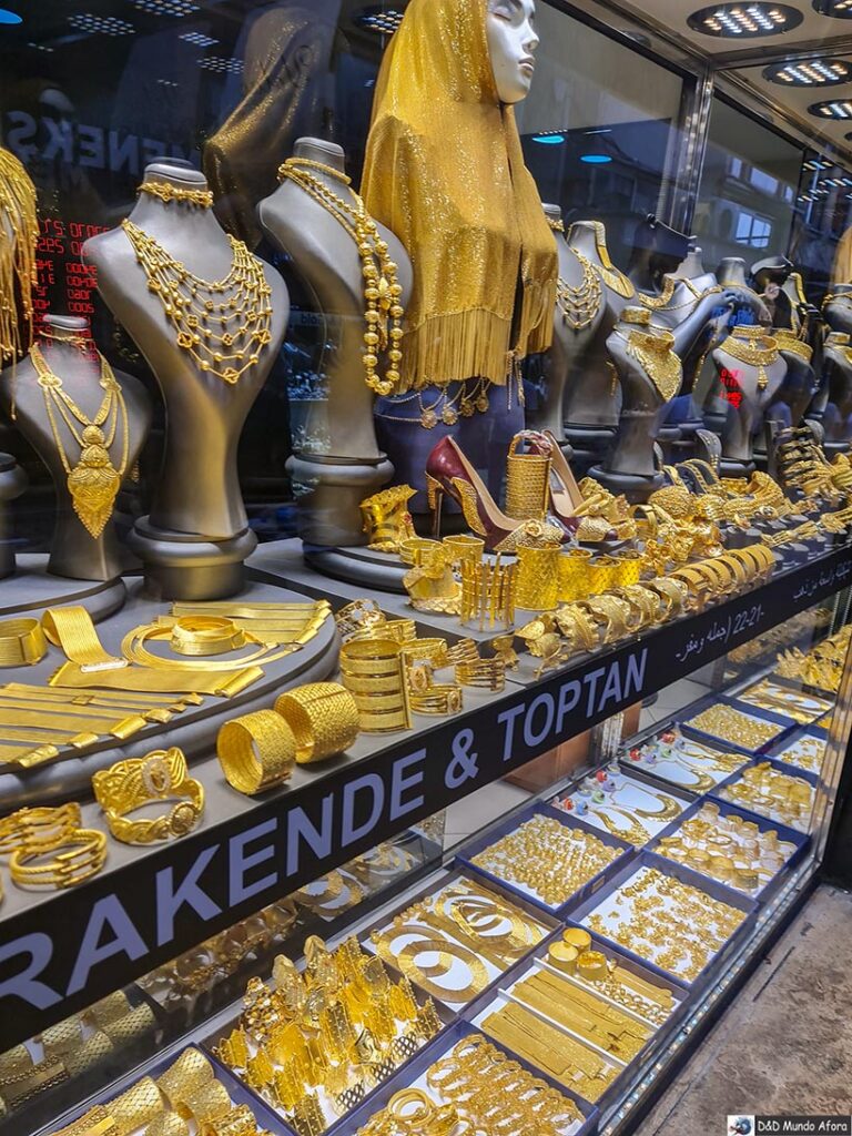 Áreas das joias no Grand Bazar