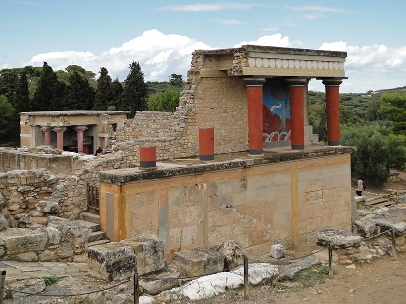 Knossos - Foto: Wikimedia Commons - o que fazer em Creta na parada do cruzeiro