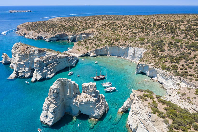 Praia de Kleftiko Foto: Wikimedia Commons