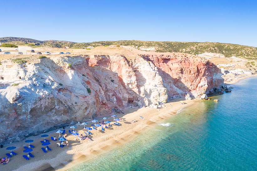 Praia Paliochori Milos foto: Wikimedia Commons